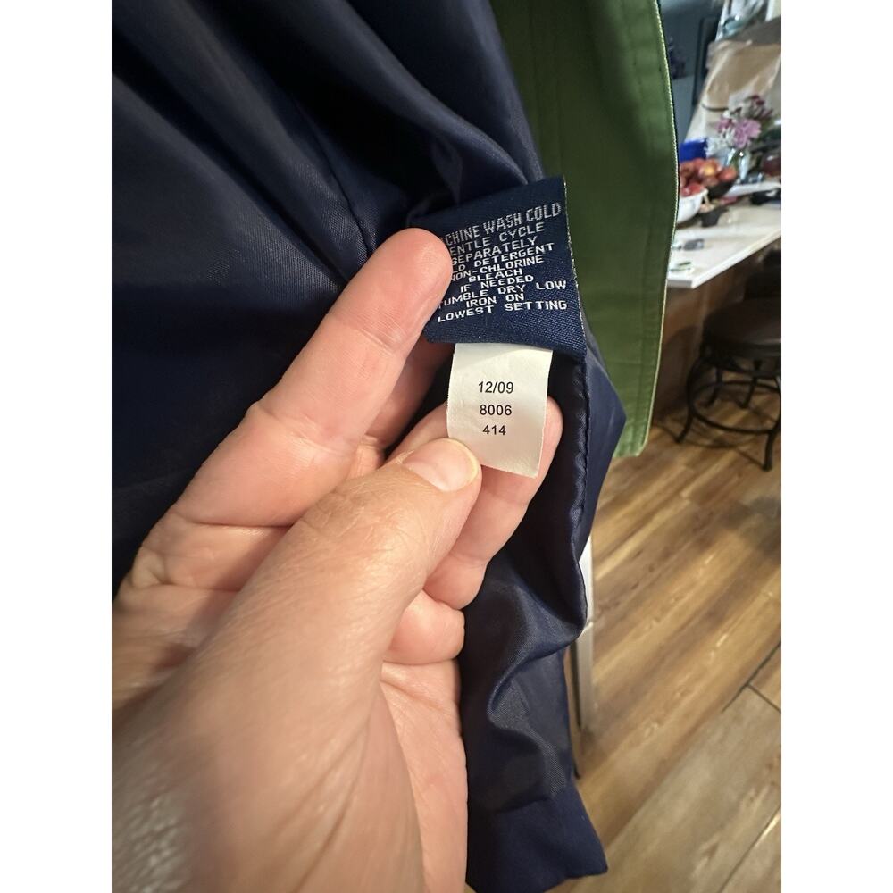 Mackintosh New England Womens M Rain Jacket Blue Hooded Coat adjustable waist - Picture 7 of 13